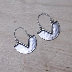 Silver Geometric Earrings